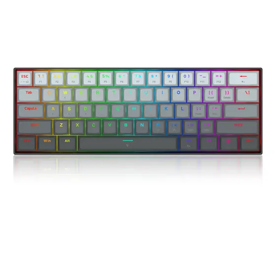 KEYBOARD - REDRAGON FIZZ K617 RGB WIRED BLACK MAGNETIC-2