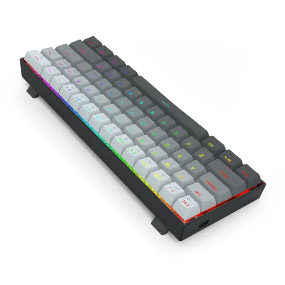 KEYBOARD - REDRAGON FIZZ K617 RGB WIRED BLACK MAGNETIC-7