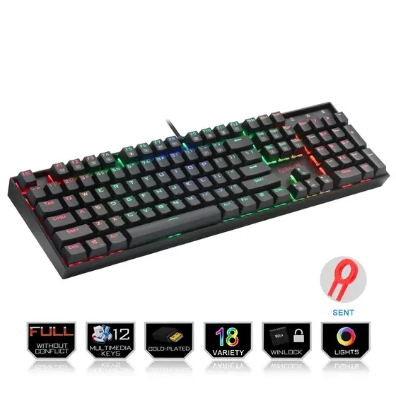 KEYBOARD - REDRAGON MITRA K551 RGB-1 MECHANICAL-2