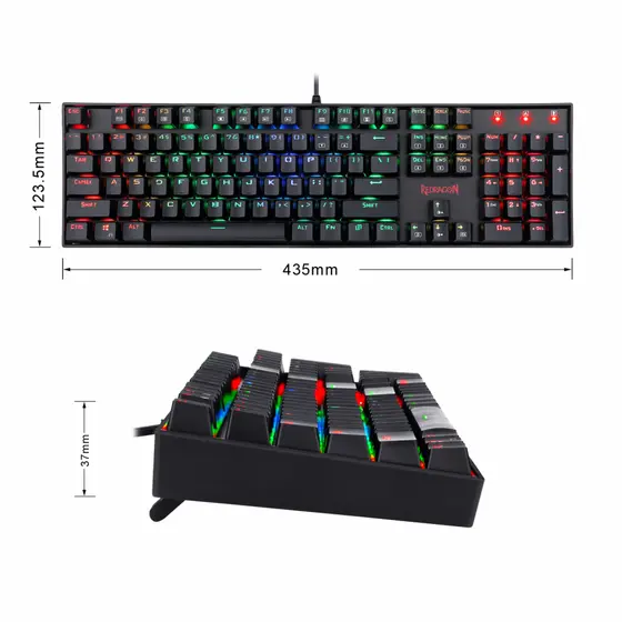 KEYBOARD - REDRAGON MITRA K551 RGB-1 MECHANICAL-3