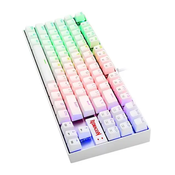KEYBOARD - REDRAGON KUMARA K552-2 RGB MECHANICAL WHITE-4