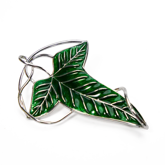 NOBLE COLLECTION - LORD OF THE RING - J - ELVEN LEAF BROOCH COSTUME-0