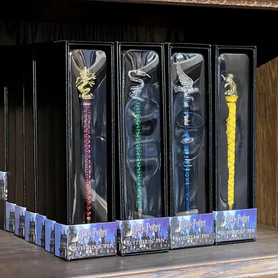NOBLE COLLECTION - HARRY POTTER - SLYTHERIN PEN SILVER PLATED-1