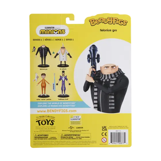 NOBLE COLLECTION - UNIVERSAL - MINIONS - FELONIUS GRU BENDYFIG-5