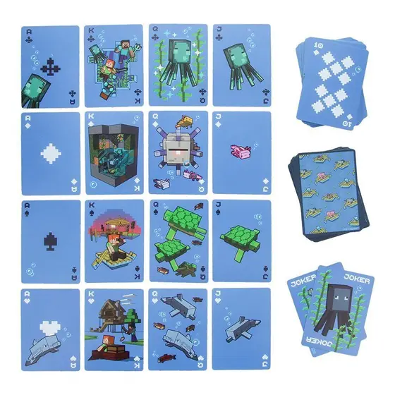 PALADONE MINECRAFT WATERPROOF PLAYING CARDS-1