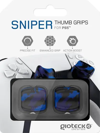 GIOTECK THUMB GRIPS SNIPER BLUE CAMO-0