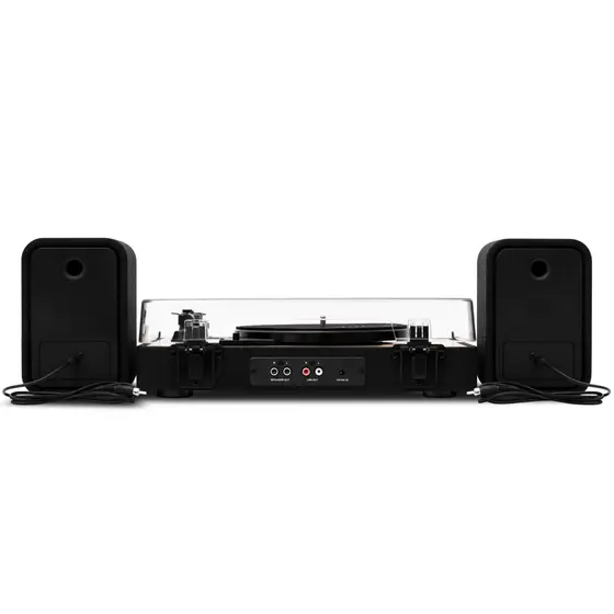 HOUSE OF MARLEY REVOLUTION BT TURNTABLE WITH SPEAKERS SIGNATURE BLACK-4