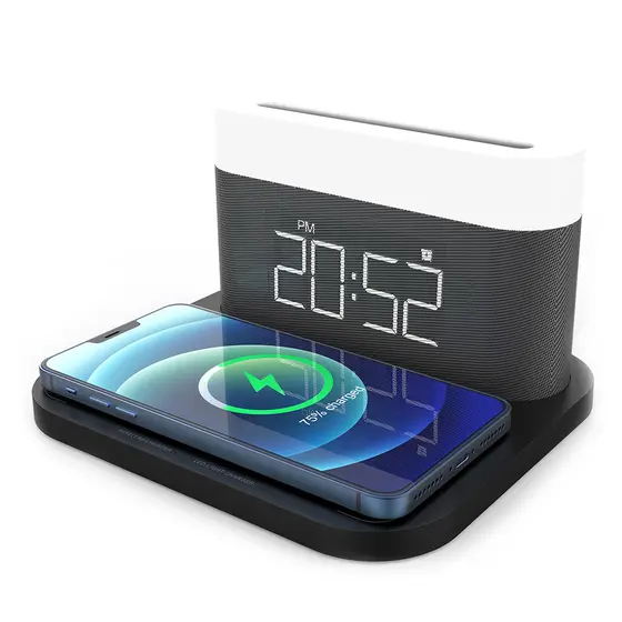 MOYE AURORA LAMP WITH CLOCK AND WIRELESS CHARGER-0