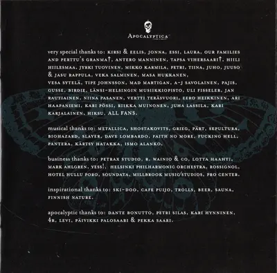 Apocalyptica - Cult-12