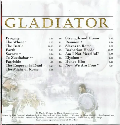 Hans Zimmer And Lisa Gerrard - Gladiator (Music From The Motion Picture)-7