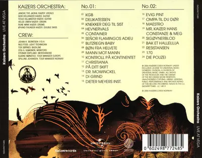 Kaizers Orchestra - Live At Vega-1