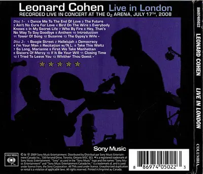 Leonard Cohen - Live In London-1