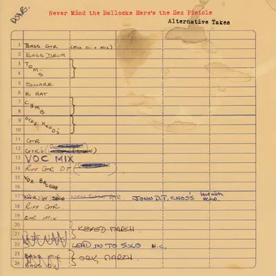 Sex Pistols - Never Mind The Bollocks Here's The Sex Pistols - Alternative Takes-4