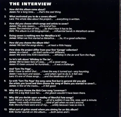 Metallica - Garage Inc, The Interview-4