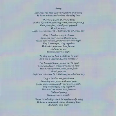 Gary Barlow & The Commonwealth Band - Sing-10
