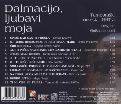 Tamburaški Orkestar Hrvatske Radiotelevizije, Siniša Leopold - Dalmacijo, Ljubavi Moja-1