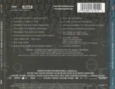 James Horner - A Beautiful Mind (Original Motion Picture Soundtrack)-1