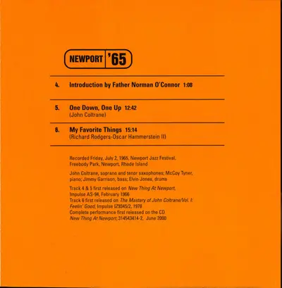 John Coltrane - My Favorite Things: Coltrane At Newport-9