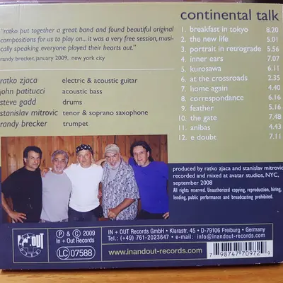 Ratko Zjaca, John Patitucci, Steve Gadd, Stanislav Mitrovic, Randy Brecker - Continental Talk-1
