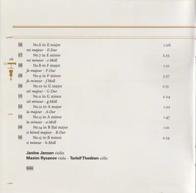 Johann Sebastian Bach, Janine Jansen, Maxim Rysanov • Torleif Thedéen - Inventions & Partita-7
