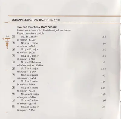 Johann Sebastian Bach, Janine Jansen, Maxim Rysanov • Torleif Thedéen - Inventions & Partita-5