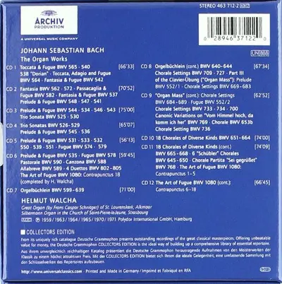 Johann Sebastian Bach, Helmut Walcha - The Organ Works-1