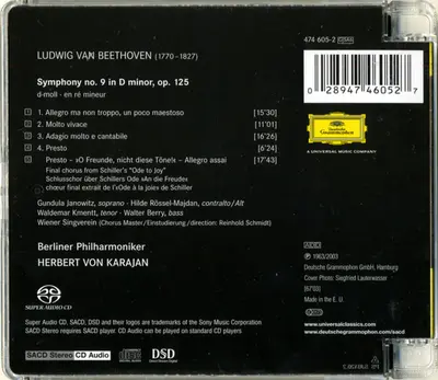Ludwig van Beethoven, Herbert von Karajan, Berliner Philharmoniker - The Symphonies-9
