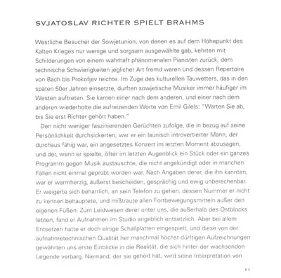 Johannes Brahms, Sviatoslav Richter - Piano Sonatas 1 & 2 - Teatro Del Bibiena, Mantova, 1987-13