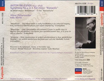 Anton Bruckner, Karl Böhm, Wiener Philharmoniker - Symphony No. 4 In E Flat Major-1