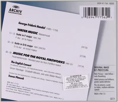 Georg Friedrich Händel - The English Concert • Trevor Pinnock - Water Music / Music For The Royal Fireworks-20