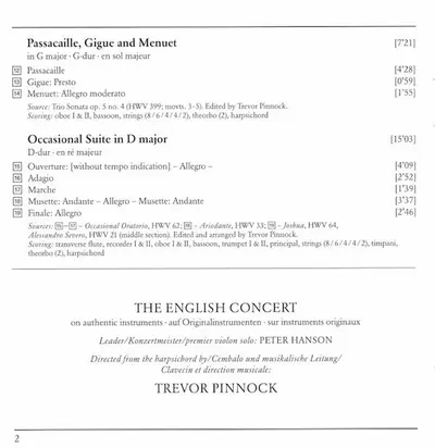 Georg Friedrich Händel - The English Concert, Trevor Pinnock - Music For The Royal Fireworks (Original Version 1749)-5
