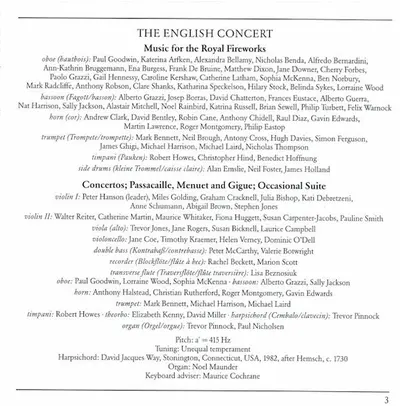 Georg Friedrich Händel - The English Concert, Trevor Pinnock - Music For The Royal Fireworks (Original Version 1749)-6