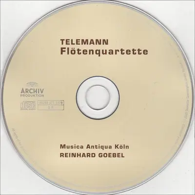 Georg Philipp Telemann - Musica Antiqua Köln • Reinhard Goebel - Flötenquartette-2