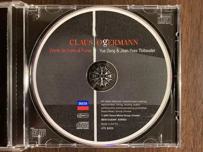 Claus Ogerman - Yue Deng, Jean-Yves Thibaudet - Works For Violin & Piano-4