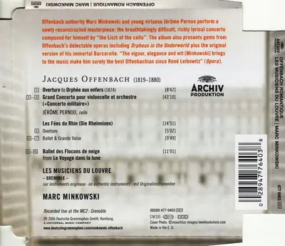 Jacques Offenbach - Jérôme Pernoo | Les Musiciens Du Louvre, Marc Minkowski - Romantique-1