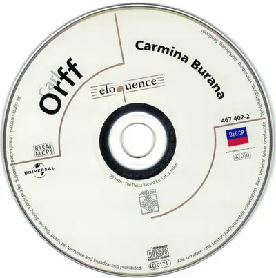 Carl Orff, Norma Burrowes, Louis Devos, John Shirley-Quirk, Brighton Festival Chorus, Royal Philharmonic Orchestra, Antal Dorati - Carmina Burana-3