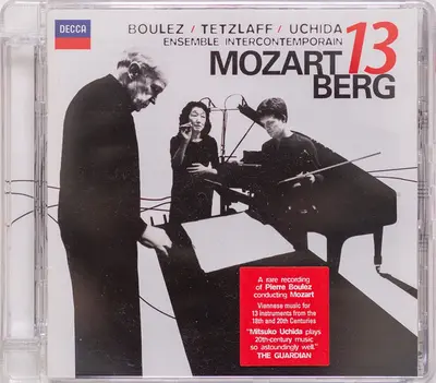 Wolfgang Amadeus Mozart / Alban Berg – Pierre Boulez / Christian Tetzlaff / Mitsuko Uchida / Ensemble Intercontemporain - Mozart 13 Berg-12