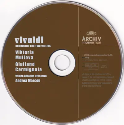 Antonio Vivaldi, Viktoria Mullova, Giuliano Carmignola, Venice Baroque Orchestra, Andrea Marcon - Concertos For Two Violins-2