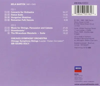 Béla Bartók - Chicago Symphony Orchestra, Georg Solti - The Orchestral Masterpieces-1