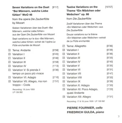 Ludwig van Beethoven, Pierre Fournier & Friedrich Gulda - Complete Works For Cello & Piano-9