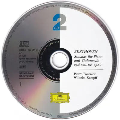 Ludwig van Beethoven, Pierre Fournier, Wilhelm Kempff - The Music For Cello And Piano-3