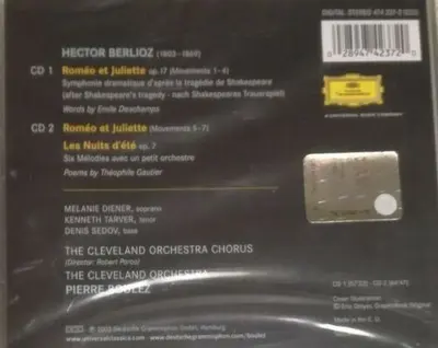 Hector Berlioz - The Cleveland Orchestra And The Cleveland Orchestra Chorus | Melanie Diener | Kenneth Tarver | Denis Sedov | Pierre Boulez - Roméo Et Juliette / Les Nuits D'Été-1