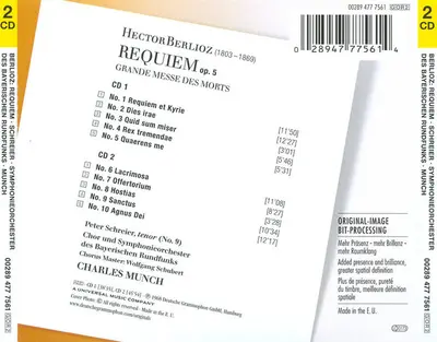 Hector Berlioz - Peter Schreier, Chor Des Bayerischen Rundfunks Und Symphonie-Orchester Des Bayerischen Rundfunks, Charles Munch - Requiem: Grande Messe Des Morts-1