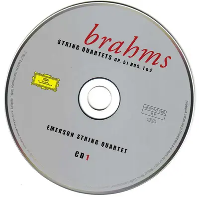 Johannes Brahms, Emerson String Quartet, Leon Fleisher - Piano Quintet | The String Quartets-2
