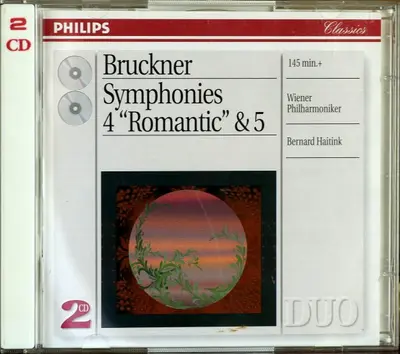 Anton Bruckner, Wiener Philharmoniker, Bernard Haitink - Symphonies No.4 "Romantic" & 5