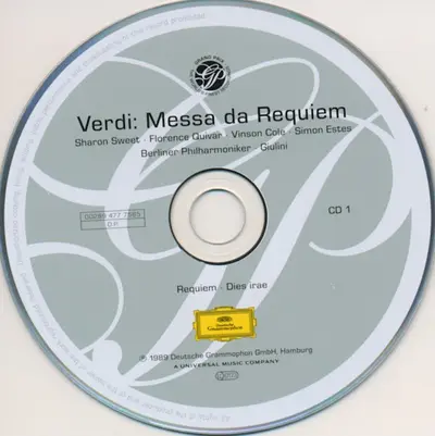 Giuseppe Verdi - Sharon Sweet, Florence Quivar, Vinson Cole, Simon Estes, Ernst Senff Chor Berlin, Berliner Philharmoniker, Carlo Maria Giulini - Requiem-2