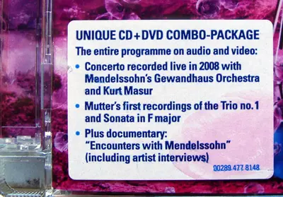 Felix Mendelssohn-Bartholdy / Anne-Sophie Mutter, Gewandhausorchester Leipzig, Kurt Masur, André Previn, Lynn Harrell - Mendelssohn-2