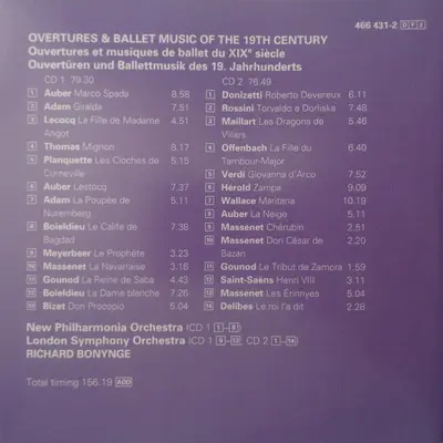 Richard Bonynge, New Philharmonia Orchestra, London Symphony Orchestra - Overtures & Ballet Music-1