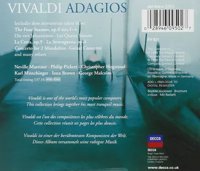 Antonio Vivaldi - Adagios - Over 2 Hours Of The World's Most Peaceful Music-1