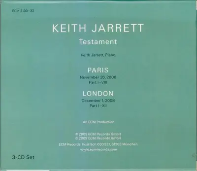 Keith Jarrett - Paris / London · Testament-28